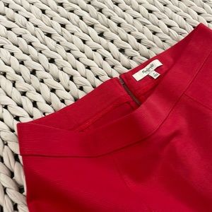 Madewell | Cotton Full A Line Skirt Red